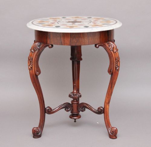 19th Century Marble Top Occasional Table