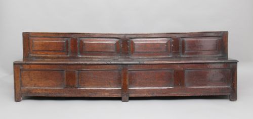 17th Century Oak Child's Settle