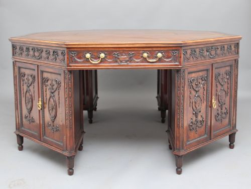 Octagonal Partner's Desk
