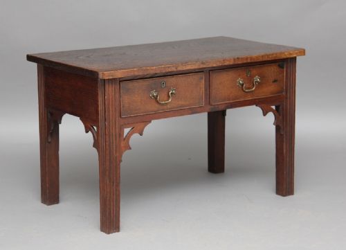 18th Century Gothic Oak Side Table