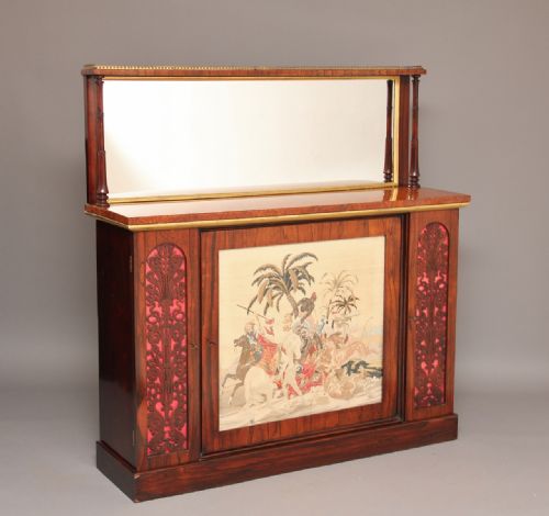 19th Century Rosewood and Burr Walnut Cabinet