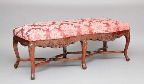 19th Century Carved Fruitwood Stool