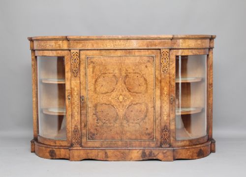 19th Century Inlaid Walnut Credenza