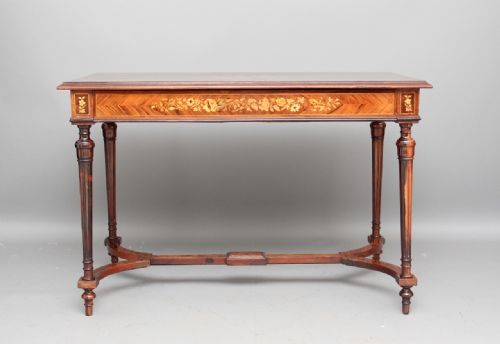 19th Century Rosewood Inlaid Centre Table