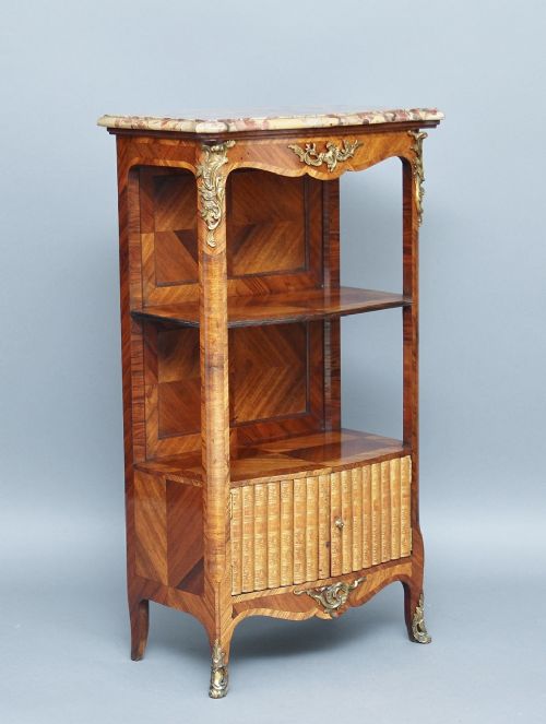 19th Century French Kingwood Bookcase/cabinet