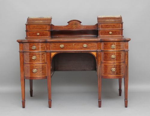 Early 20th Century Mahogany & Inlaid Desk
