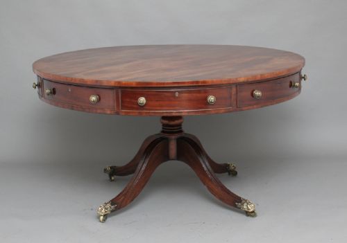 Early 20th Century Mahogany Drum Table