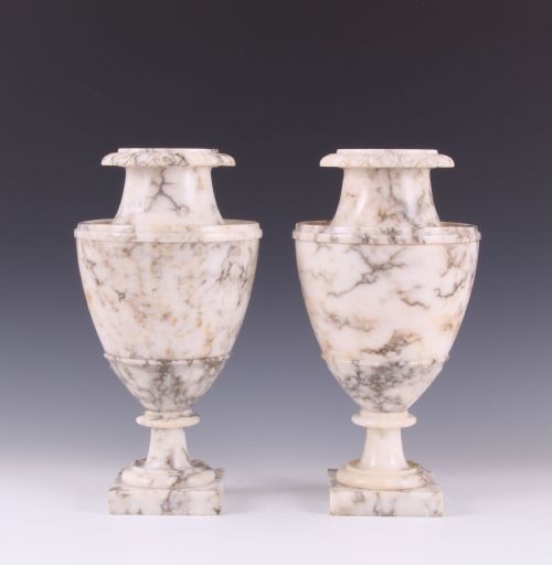 fig 2. Early 19th Century Grand Tour Italian Carved Alabaster Vases