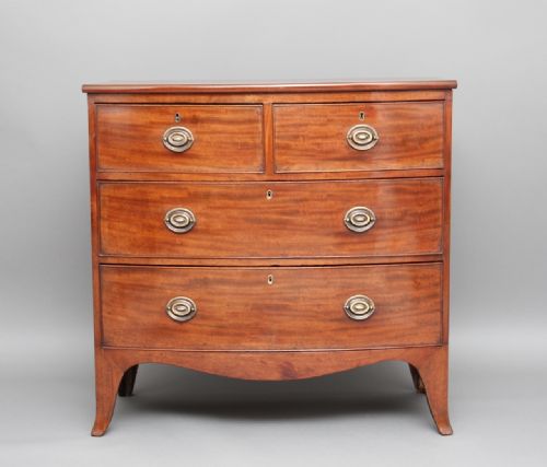 19th Century Mahogany Bowfront Chest of Drawers