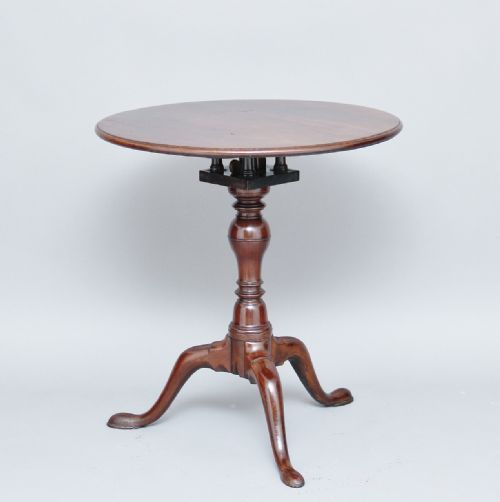 18th Century Mahogany Birdcage Tripod Table