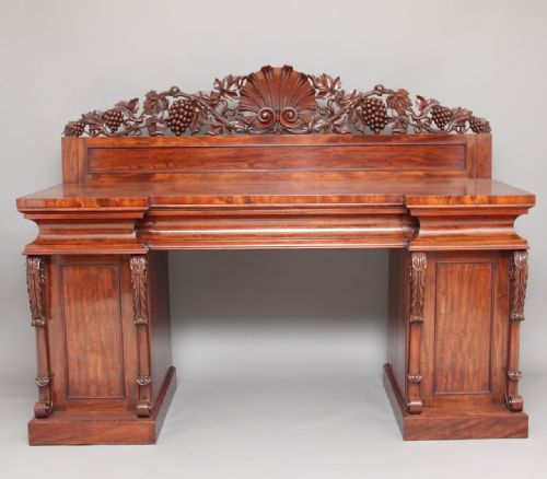 19th Century Mahogany Pedestal Sideboard