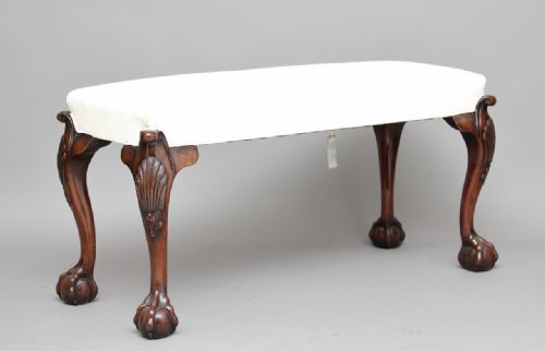 Early 20th Century Chippendale Style Stool