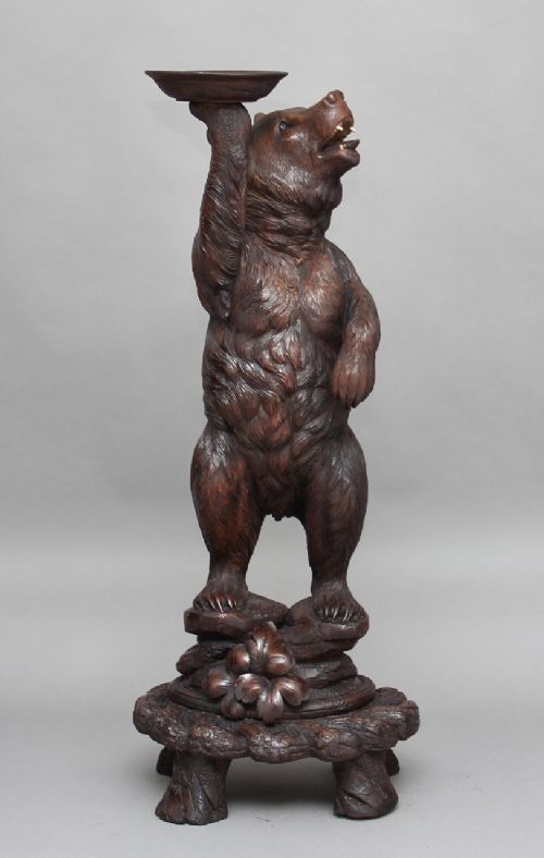 19th Century Black Forest Carved Bear