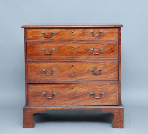 18th Century Inlaid Mahogany Chest