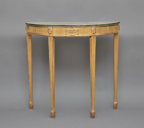 Early 19th Century Marble Top Consul Table