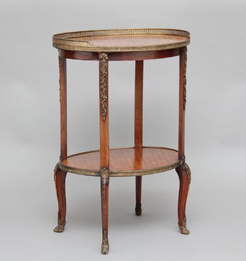 19th Century Kingwood and Parquetry Etagere
