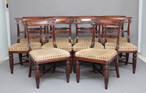 Set of Ten 19th Century Dining Chairs