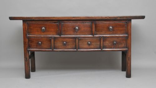 19th Century Chinese Elm Dresser
