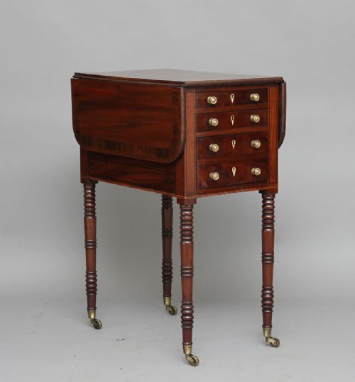 19th Century Mahogany Dropleaf / Side Table