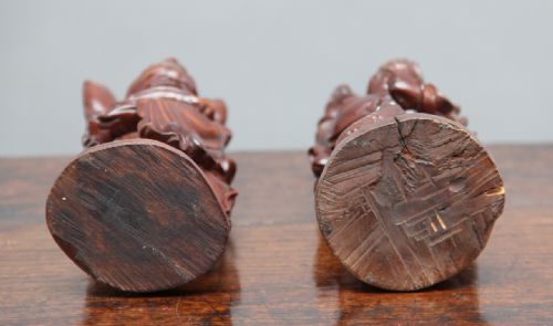 PAIR 19TH CENTURY CHINESE ROOT CARVINGS - ADDITIONAL PHOTO 5