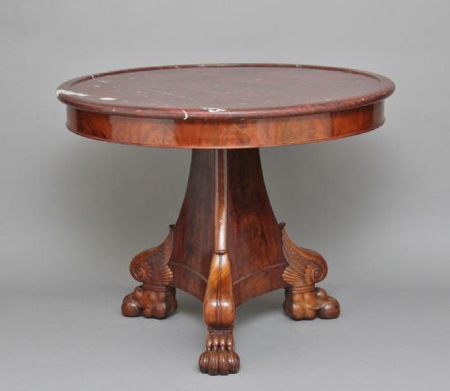 19th Century Mahogany Gueridon Table