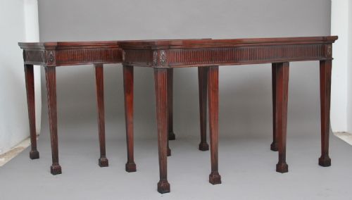 Pair of Mahogany Consul / Serving Tables