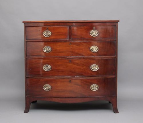 19th Century Mahogany Bowfront Chest