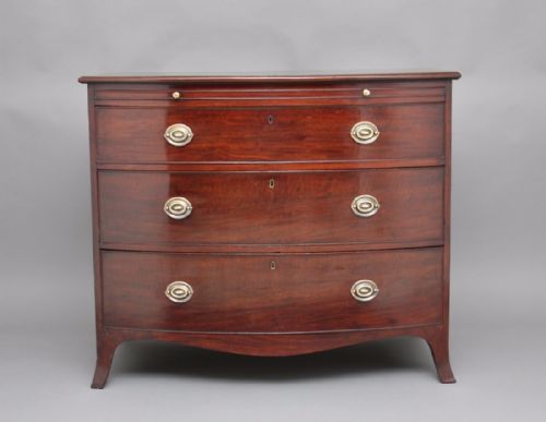 19th Century Mahogany Bowfront Chest