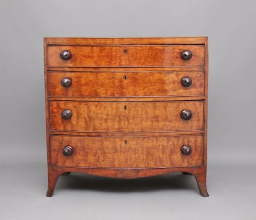 19th Century Elm Bowfront Chest
