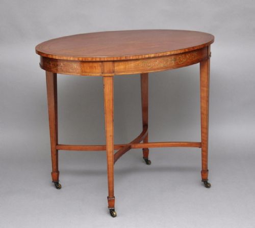 19TH CENTURY SATINWOOD CENTER TABLE - ADDITIONAL PHOTO 2