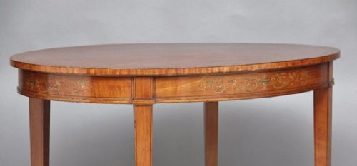 19TH CENTURY SATINWOOD CENTER TABLE - ADDITIONAL PHOTO 5