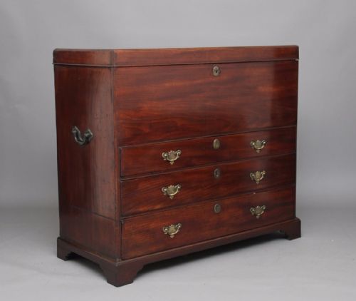 18th Century Mahogany Mule Chest