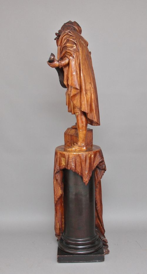 fig 1. 19th Century Italian carved wood sculpture