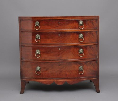 Early 19th Century Mahogany Bowfront Chest