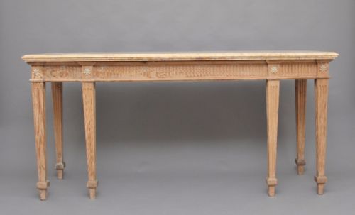 18th Century Pine and Marble Top Consul Table