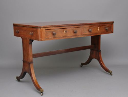 19th Century Inlaid Rosewood Writing / Sofa Table