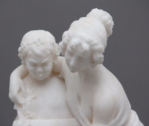 19TH CENTURY MARBLE FIGURE - ADDITIONAL PHOTO 4