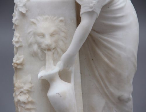 19TH CENTURY MARBLE FIGURE - ADDITIONAL PHOTO 5