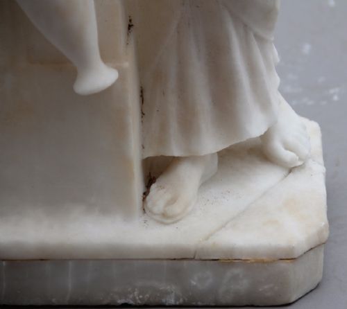 19TH CENTURY MARBLE FIGURE - ADDITIONAL PHOTO 7