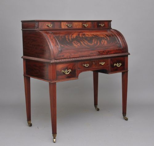 Early 20th Century Mahogany Cylinder Desk