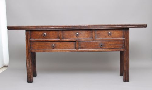 19th Century Chinese Elm Dresser Base