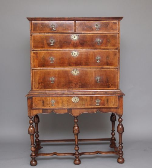 18th Century Walnut Chest on Stand