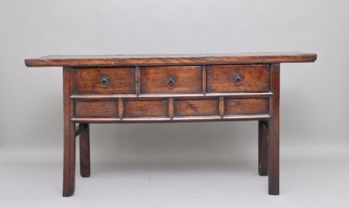 19th Century Chinese Elm Dresser