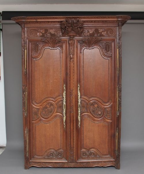 Early 19th Century Oak Marriage Armoire