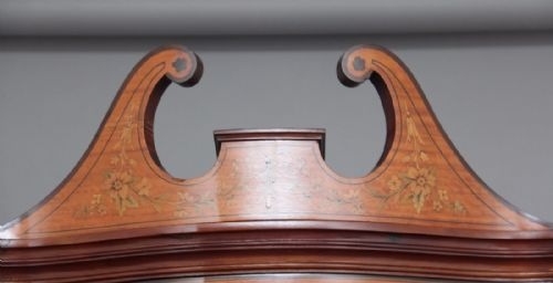 19TH CENTURY SATINWOOD INLAID DISPLAY CABINET - ADDITIONAL PHOTO 7