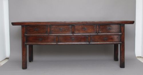 19th Century Chinese Elm Dresser