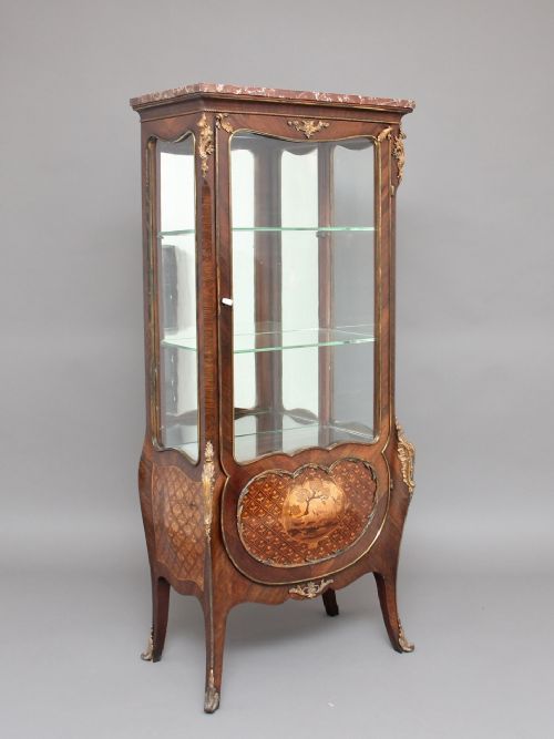 19th Century Rosewood Display Cabinet