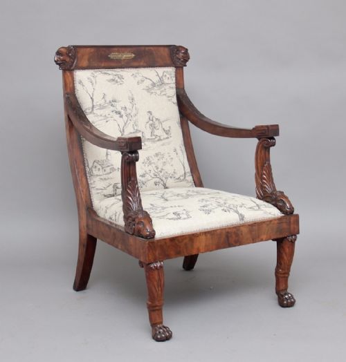 19th Century Regency Mahogany Armchair