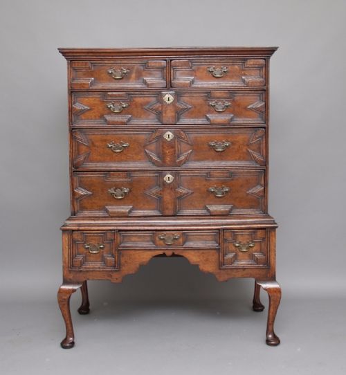 18th Century Oak Chest on Stand