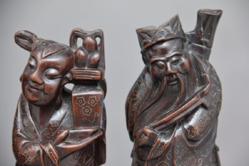 A SET OF FOUR 19TH CENTURY ROOT CARVINGS - ADDITIONAL PHOTO 6
